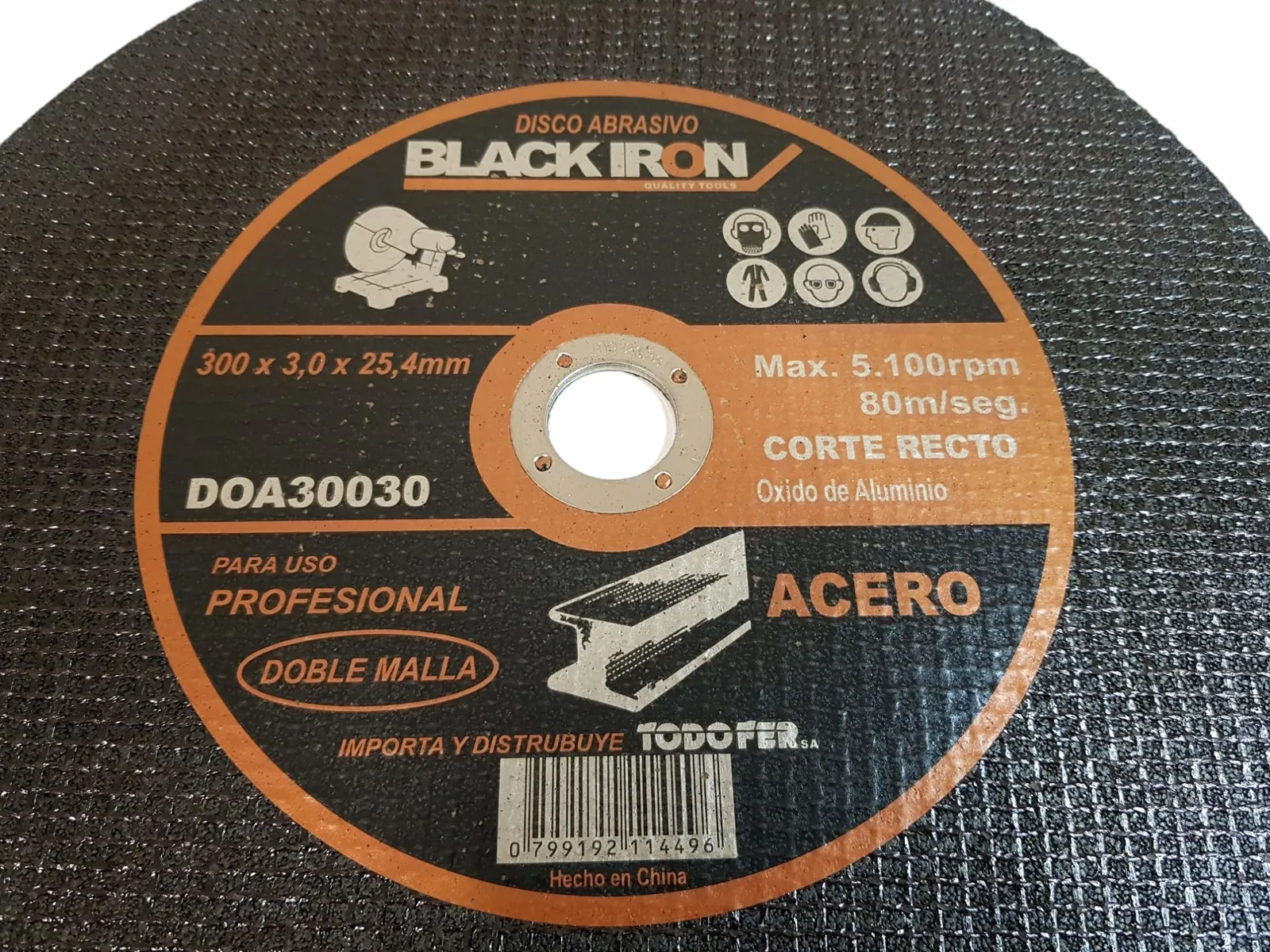 Discos Óxido de Aluminio Doble Malla (Sensitivas 12", 14", 16")